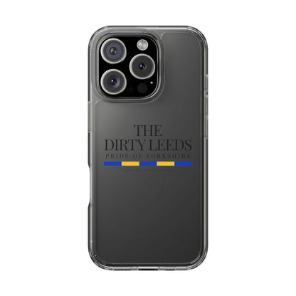 LUFC “The Dirty Leeds: Pride of  Yorkshire” Clear Phone Case - Lufcnews.co.uk