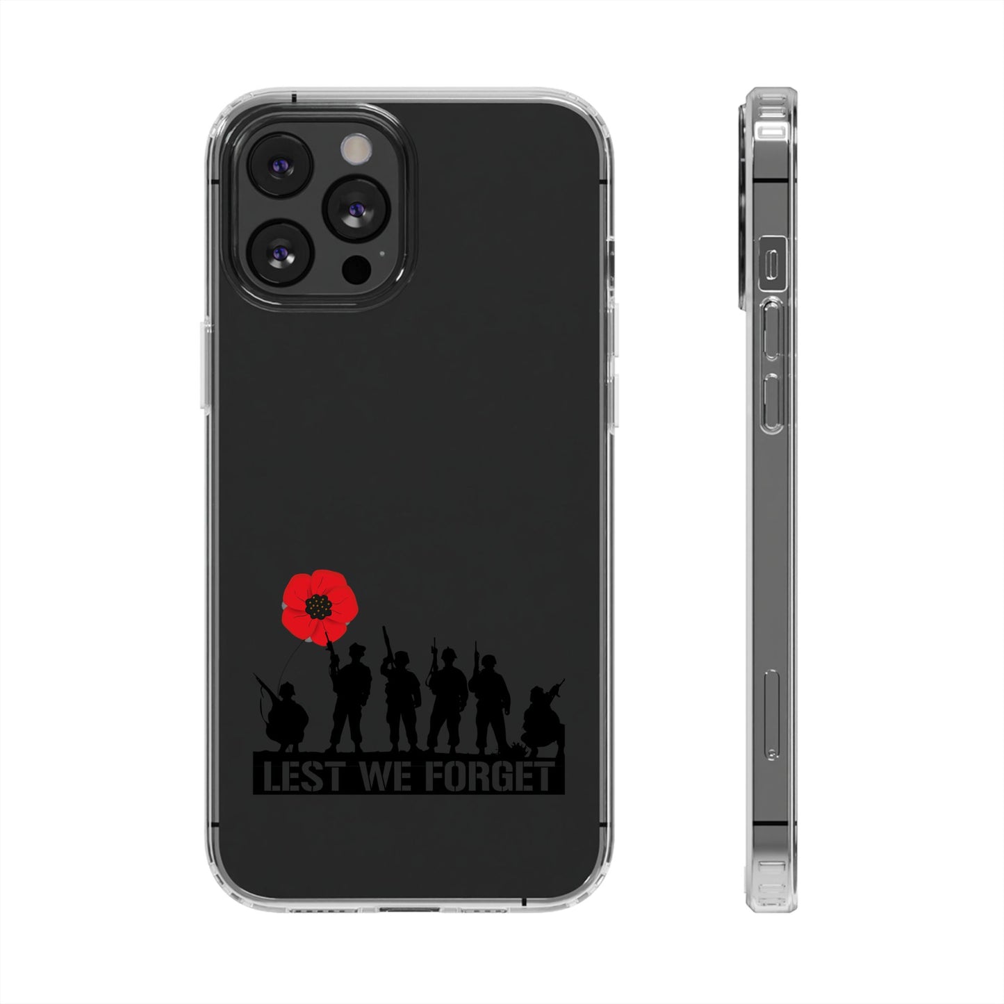 Leeds United “LEST WE FORGET”  Clear Impact-Resistant Case