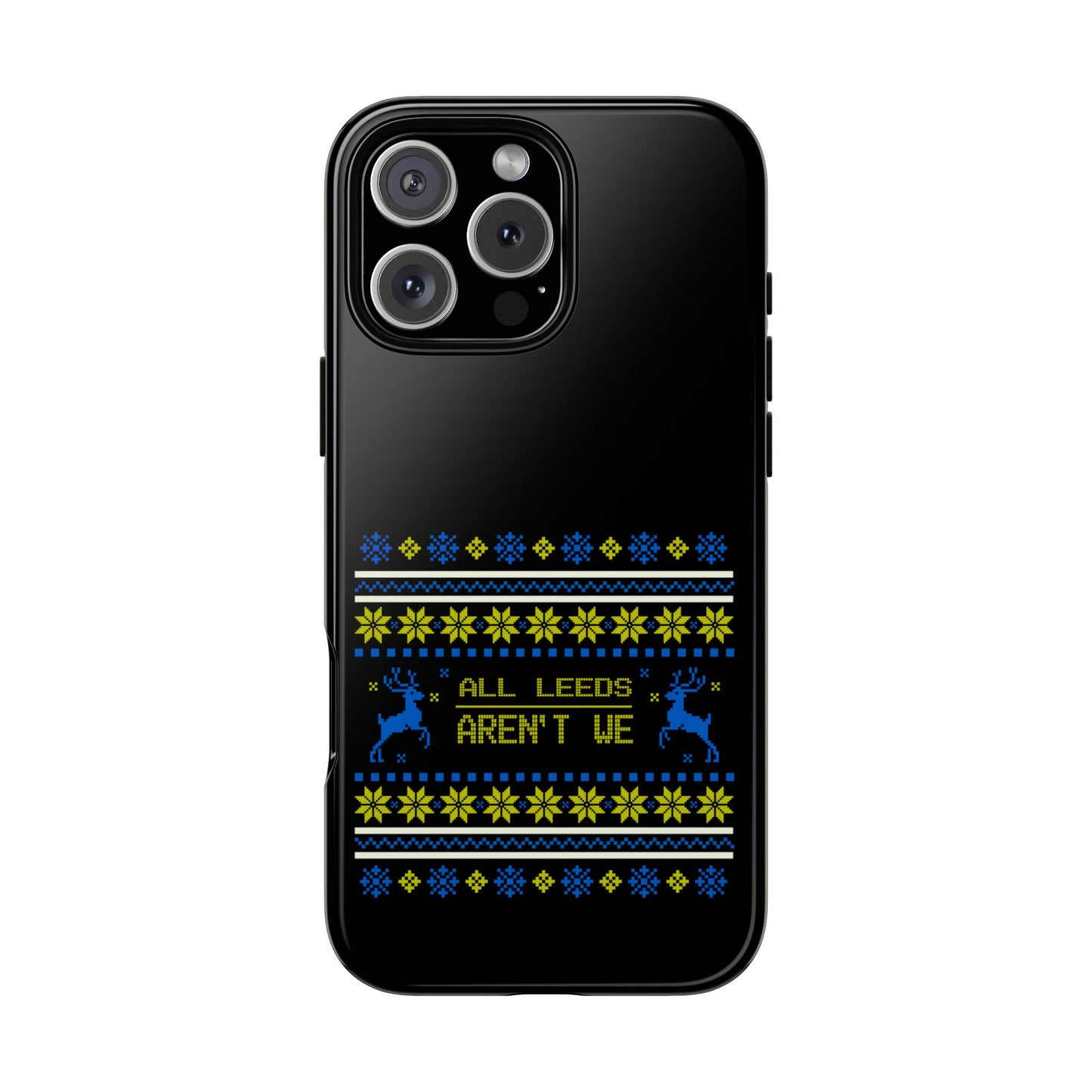 LUFC 'All Leeds Aren't We' Phone  Case: Christmas Edition