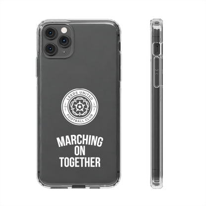Leeds United “Marching On  Together” Clear Impact-Resistant  Case - Lufcnews.co.uk