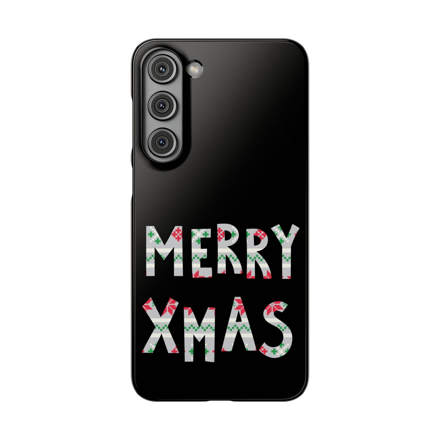 Leeds United "Merry Xmas" Red &  Green Emblem Snap Case: Christmas  Edition