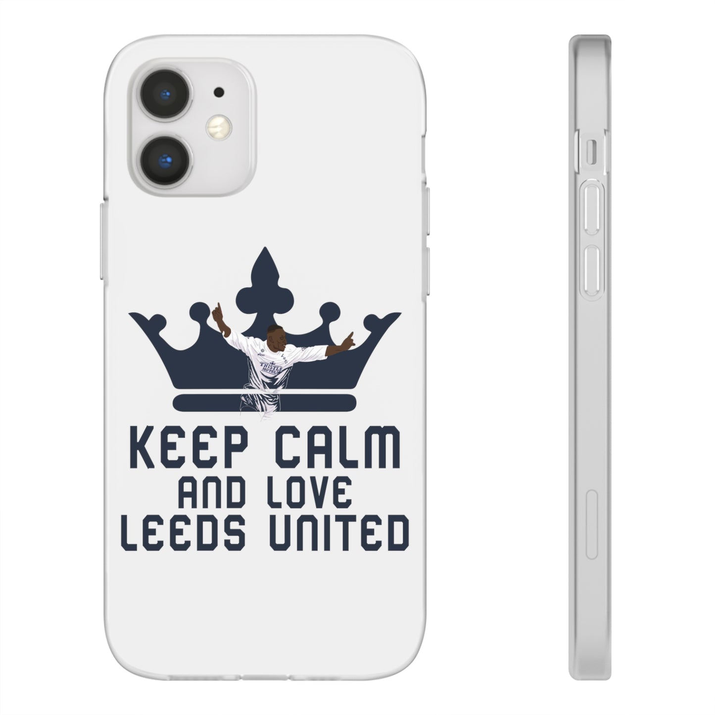 Funda flexible: mantén la calma y ama al Leeds United