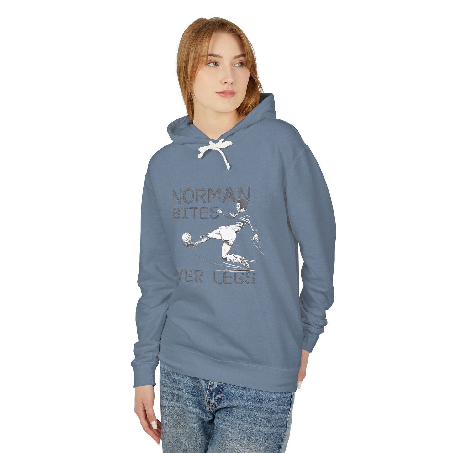 LUFC “Norman Bites Yer Legs” Hoodie