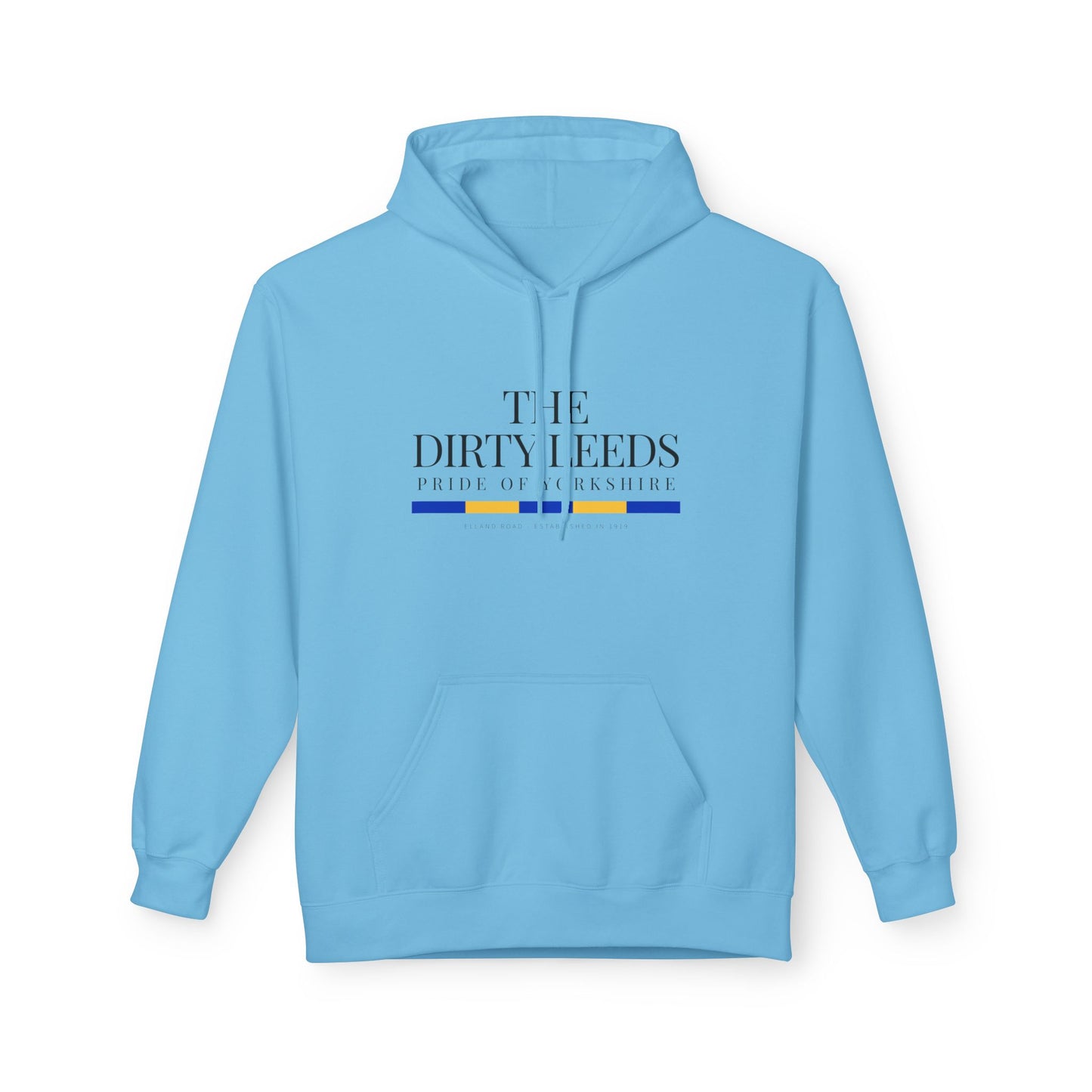 LUFC “The Dirty Leeds: Pride of  Yorkshire” Softstyle Fleece Hoodie - Lufcnews.co.uk