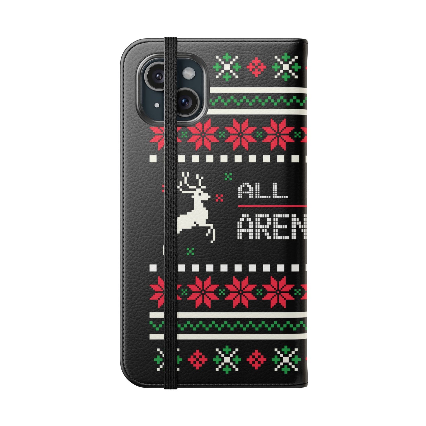 LUFC "All Leeds Aren't We" Flip Case  Phone Wallet: Christmas Edition