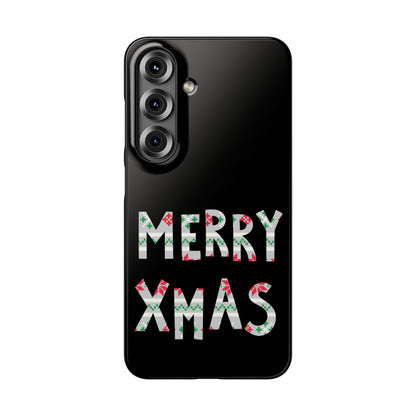Leeds United "Merry Xmas" Red &  Green Emblem Snap Case: Christmas  Edition