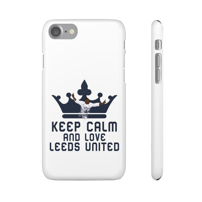 Funda para teléfono Snap - Mantenga la calma y ame al Leeds United