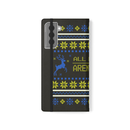 LUFC "All Leeds Aren't We" Flip Case  Phone Wallet: Christmas Edition