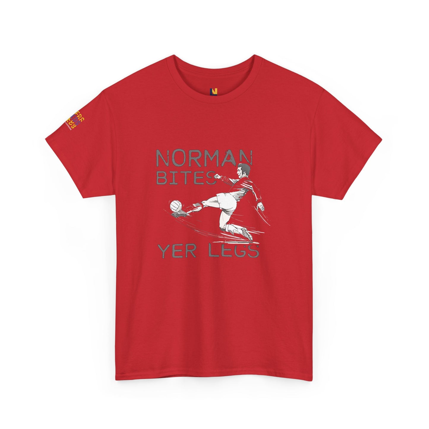 LUFC “Norman Bites Yer Legs” Tee:  Unisex Heavy Cotton Edition
