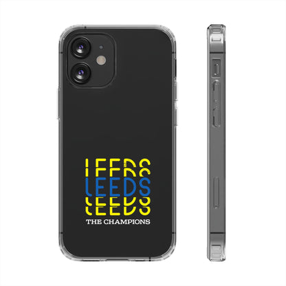 LUFC “LEEDS The Champions” Clear  Impact-Resistant Case