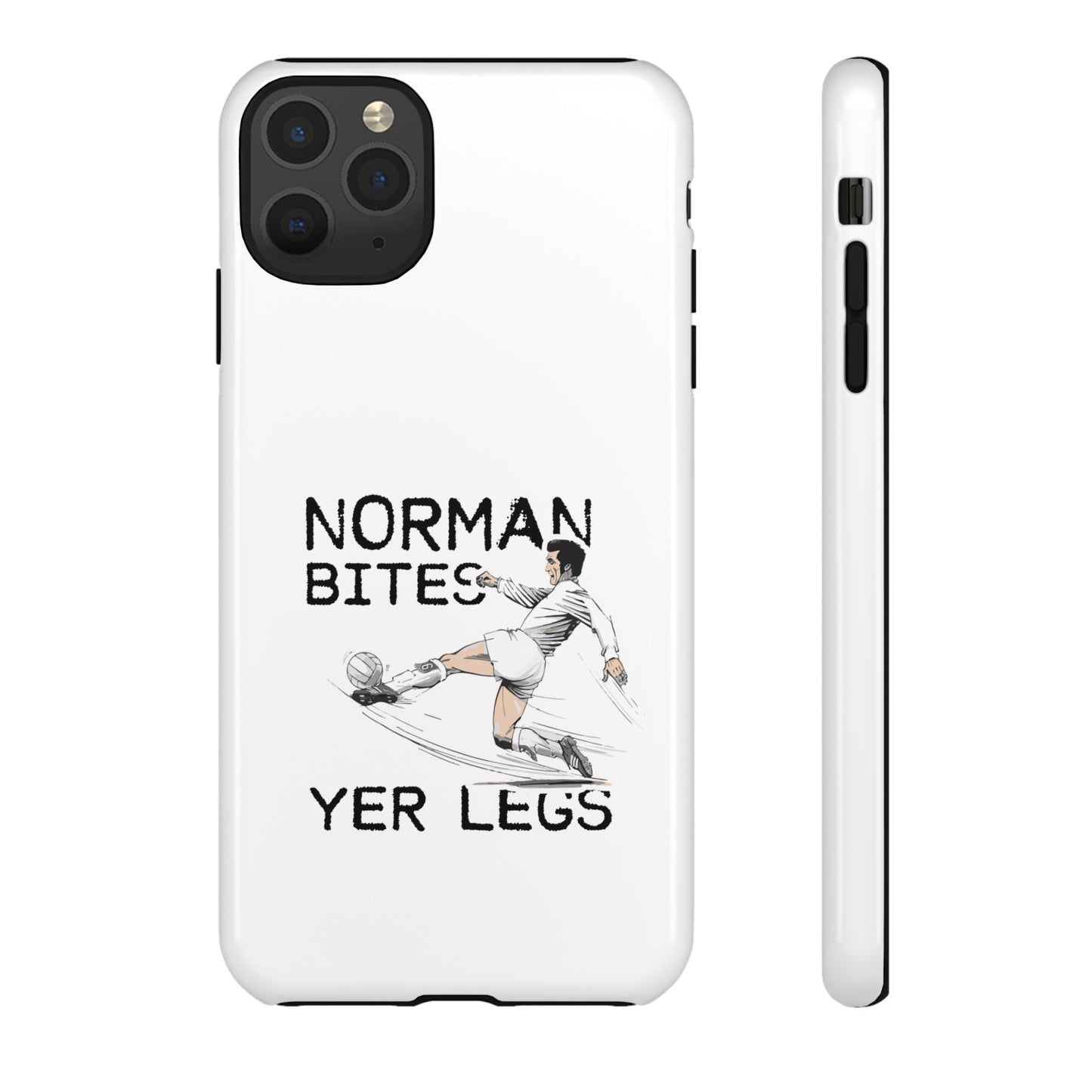 Leeds United NORMAN BITES 'YER  LEGS' Phone Case
