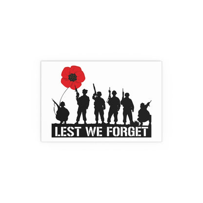 LUFC “Lest We Forget” Silk Poster:  Tribute Leeds United Wall Art