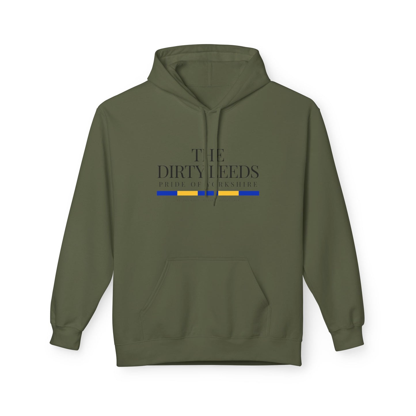 LUFC “The Dirty Leeds: Pride of  Yorkshire” Softstyle Fleece Hoodie - Lufcnews.co.uk
