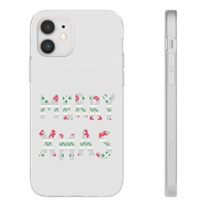 LUFC 'MERRY XMAS' Retro Football  Flexi Case: Christmas Edition