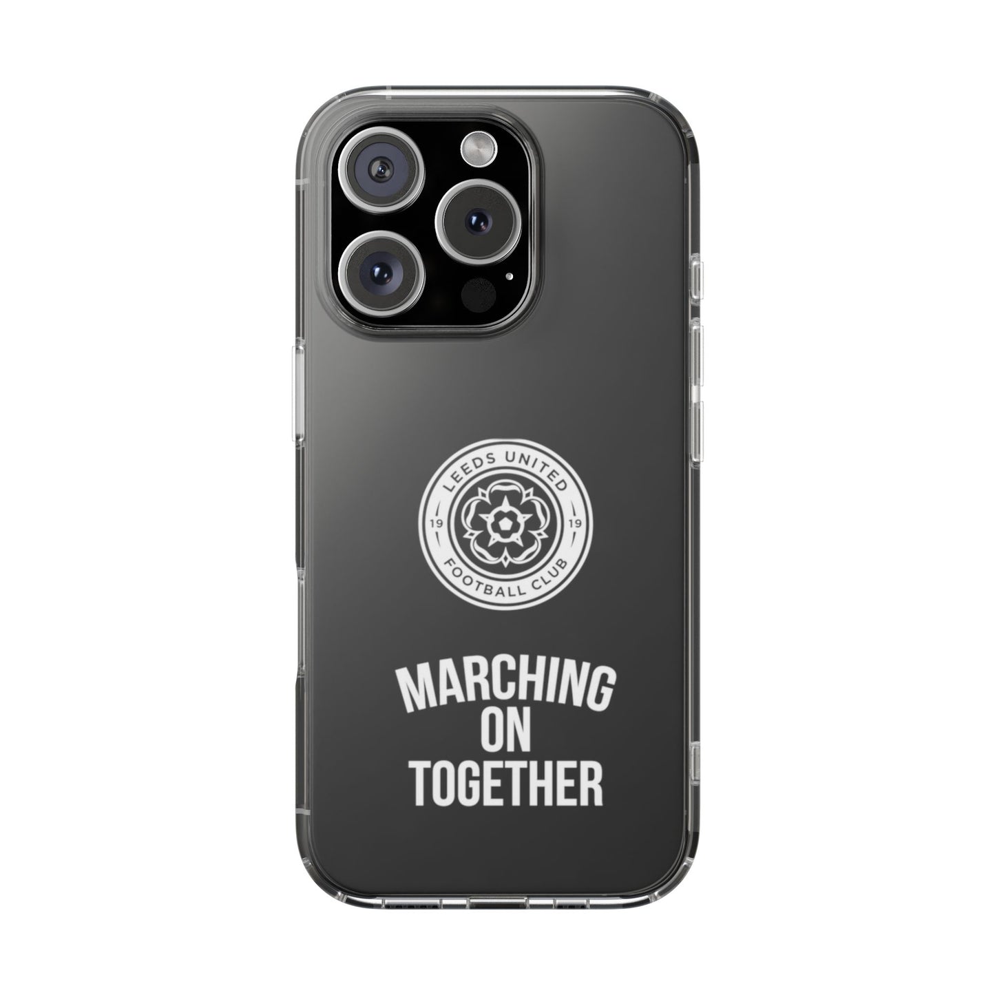 Leeds United “Marching On  Together” Clear Impact-Resistant  Case