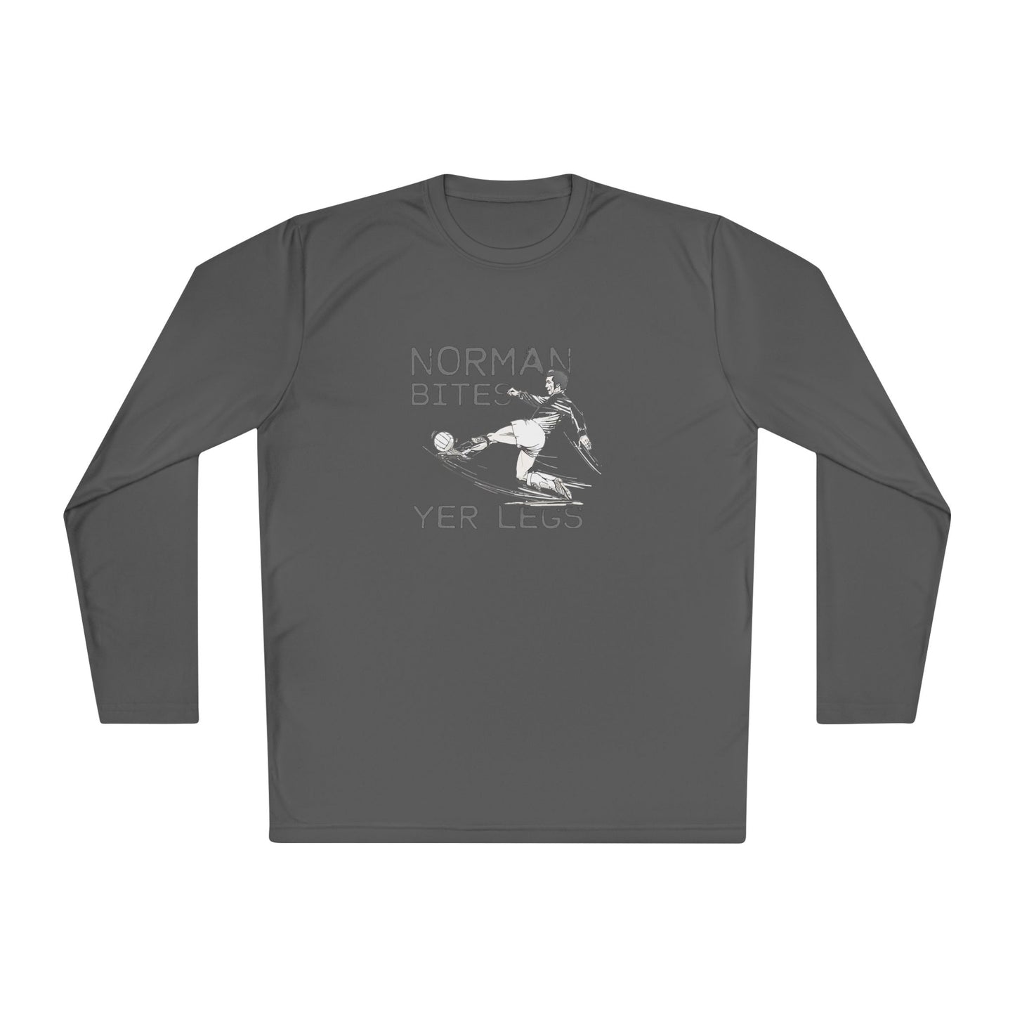 LUFC “Norman Bites Yer Legs” Long Sleeve T-Shirt: Unisex Humor Edition