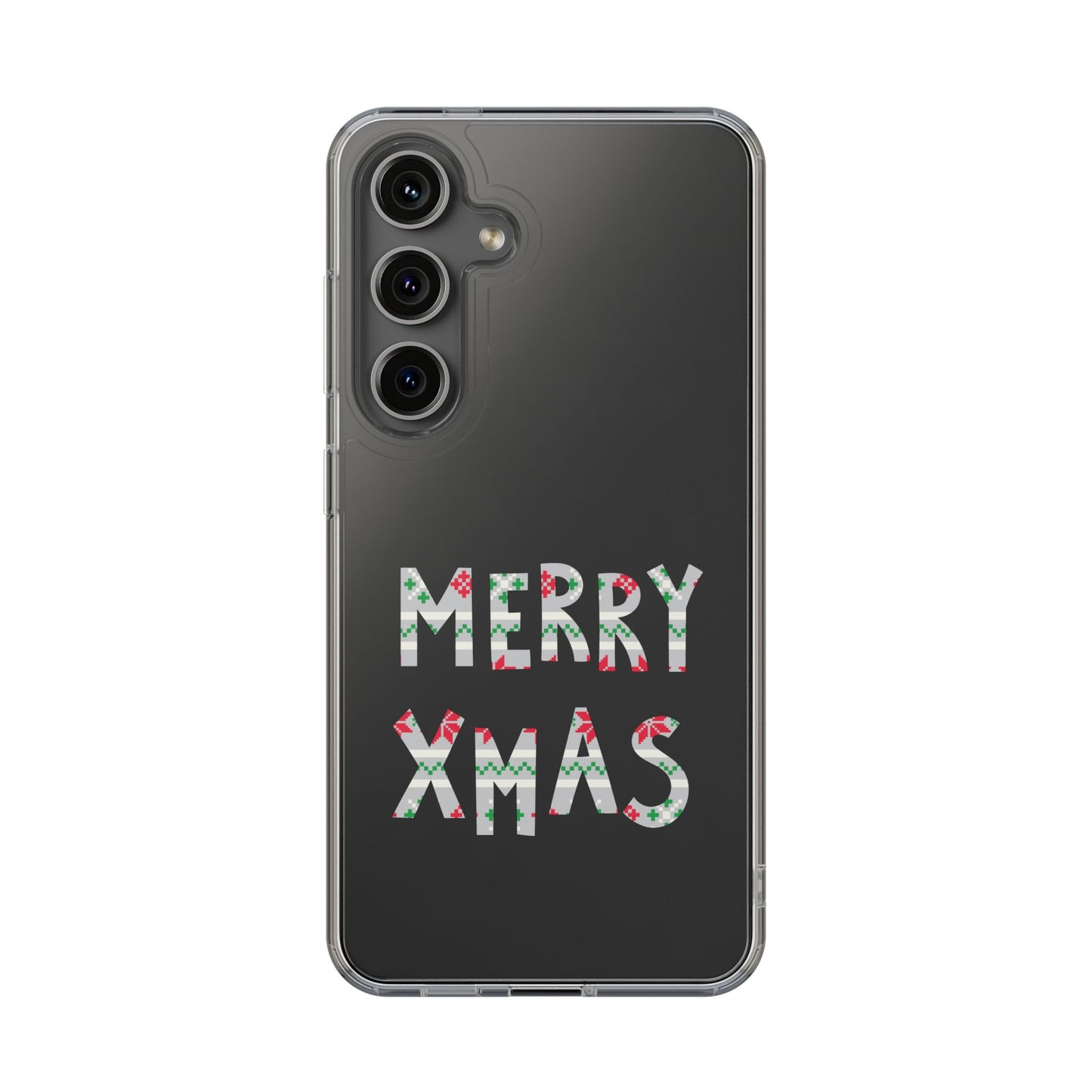 Leeds United "MERRY XMAS" Clear  Impact-Resistant Case: Christmas  Edition