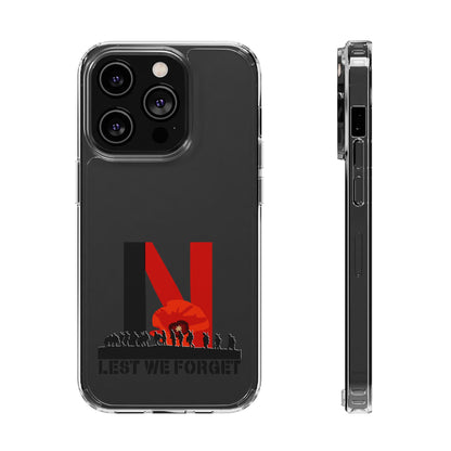 Leeds United “LEST WE FORGET”  Clear Impact-Resistant Case - Lufcnews.co.uk
