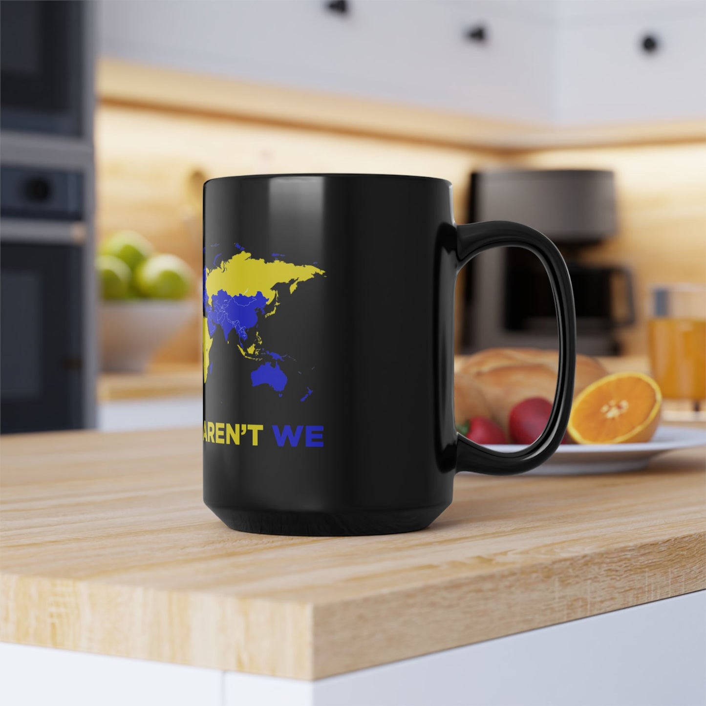 LUFC “All Leeds Aren’t We” World Map  Mug