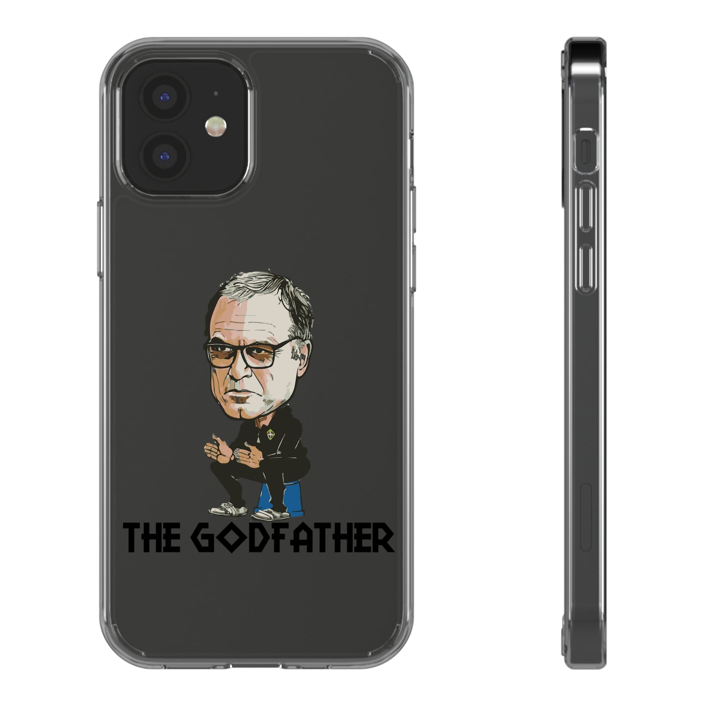 Clear Phone Case - Cartoon Bielsa the Godfather