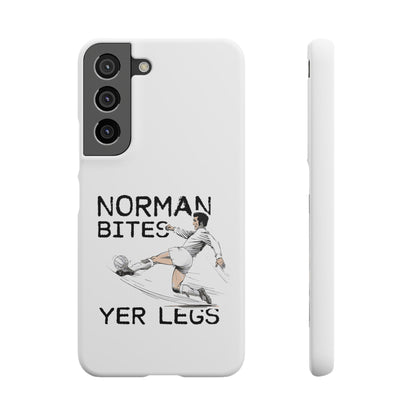 Leeds United Norman Bites "YER  LEGS" Snap Case