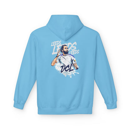 LUFC Softstyle Fleece Hoodie “LEEDS:  Dominic Calvert-Lewin” Midweight  Unisex - Lufcnews.co.uk