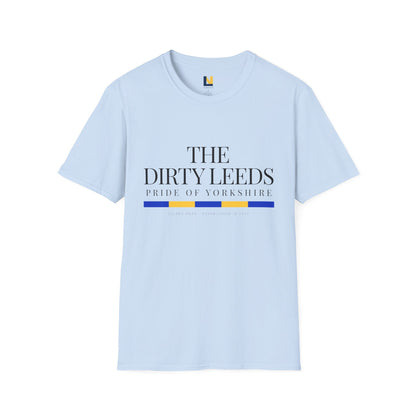 Leeds Pride Tee “The Dirty Leeds: Pride  of Yorkshire” Typography T-Shirt - Lufcnews.co.uk