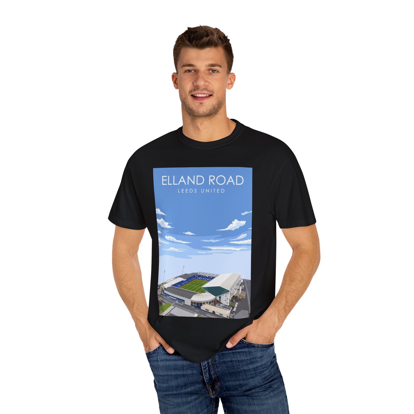 LUFC News Graphic Tee | Garment-Dyed Unisex T-Shirt