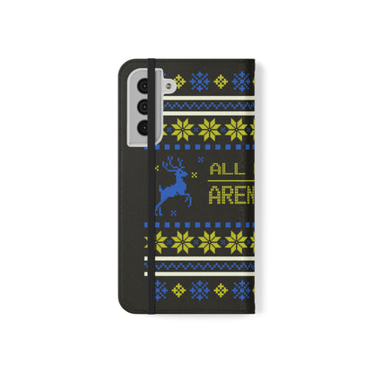 LUFC "All Leeds Aren't We" Flip Case  Phone Wallet: Christmas Edition