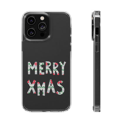 Leeds United "MERRY XMAS" Clear  Impact-Resistant Case: Christmas  Edition - Lufcnews.co.uk