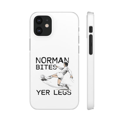 Leeds United Norman Bites "YER  LEGS" Snap Case