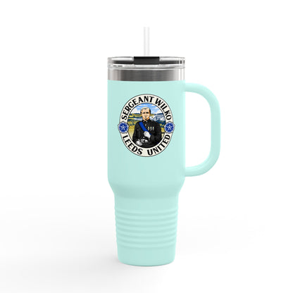 LUFC “Sergeant Wilko” 40oz  Insulated Travel Mug: Leeds United  Tribute Design