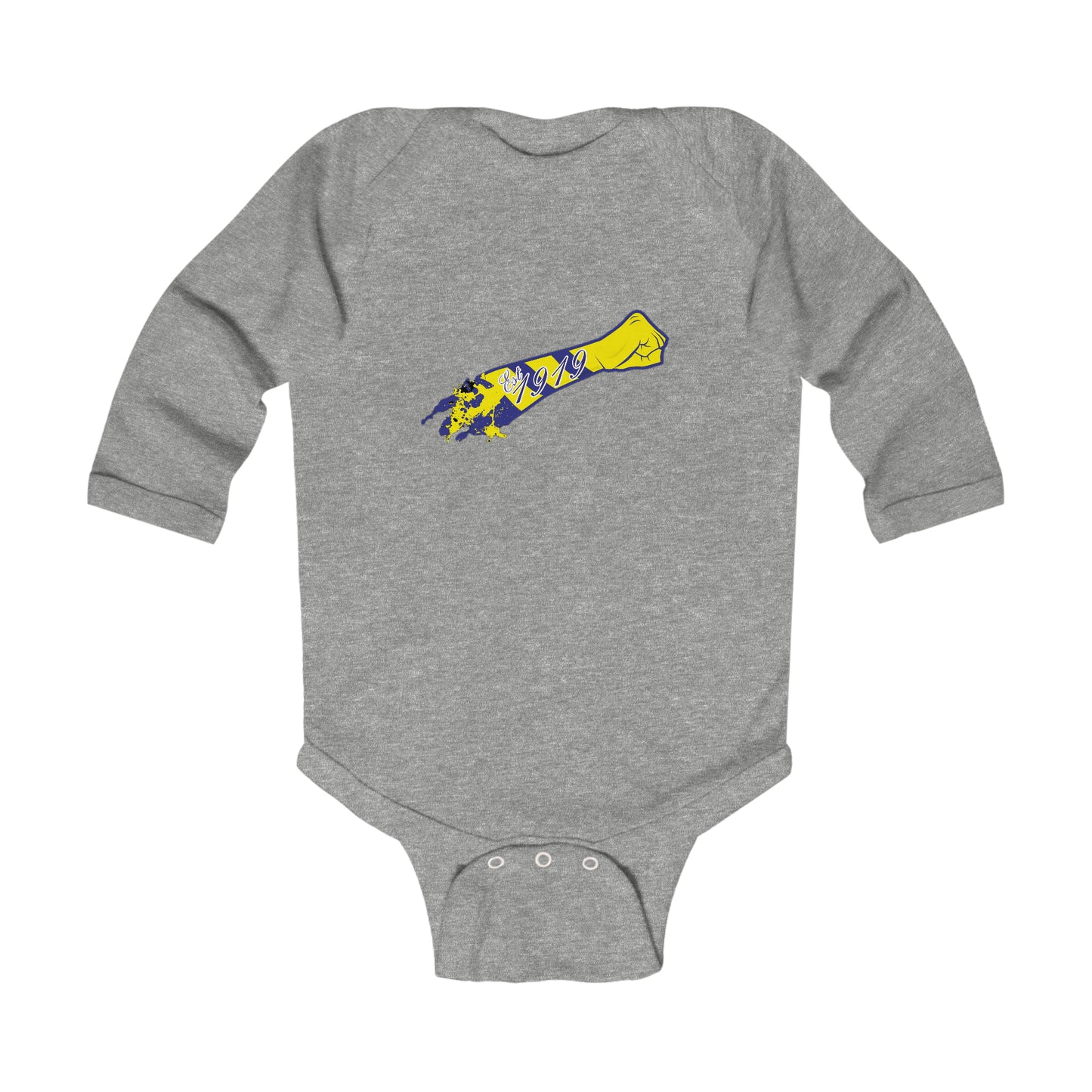 LUFC Salute Yellow Long Sleeve Bodysuit