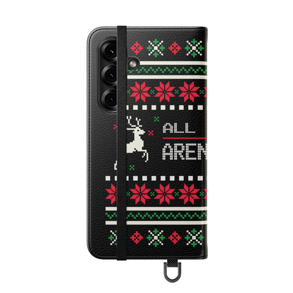 LUFC "All Leeds Aren't We" Flip Case  Phone Wallet: Christmas Edition