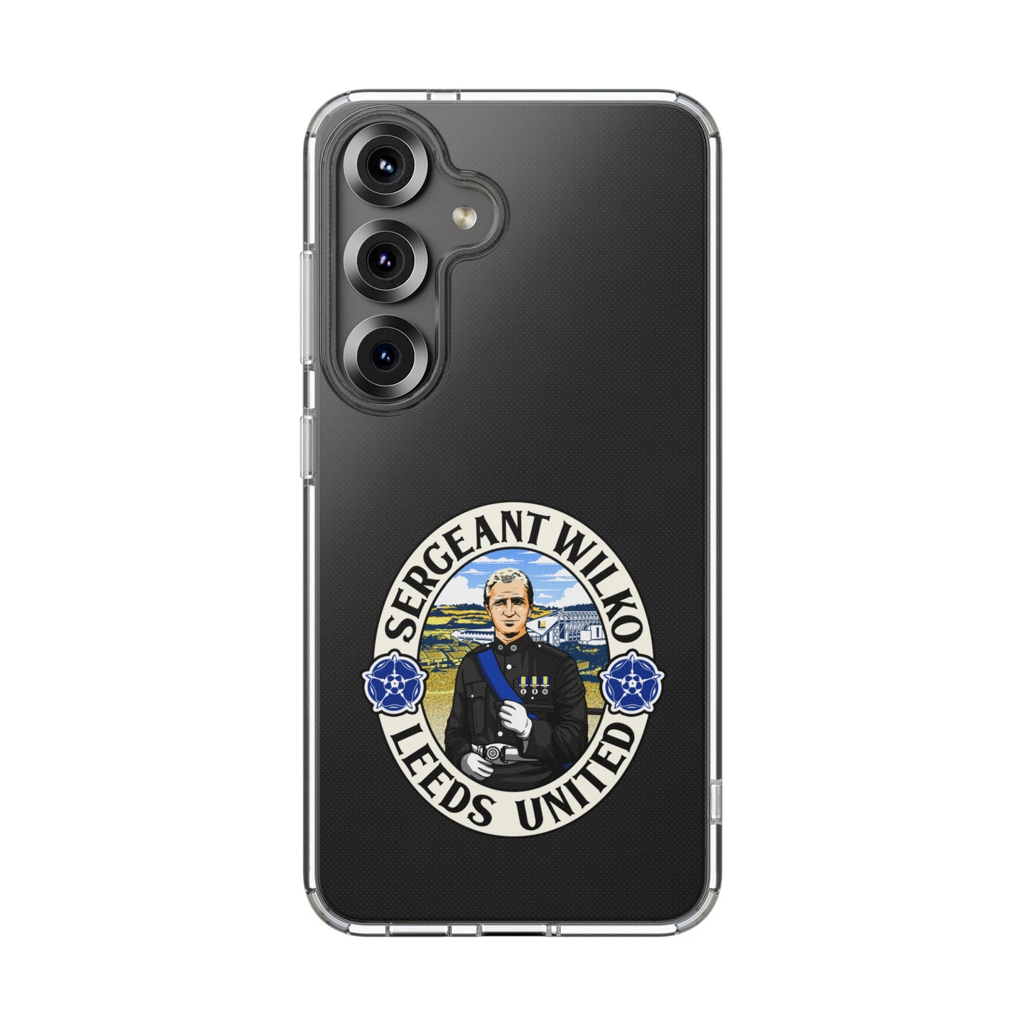 Leeds United “SERGEANT WILKO”  Clear Impact-Resistant Case