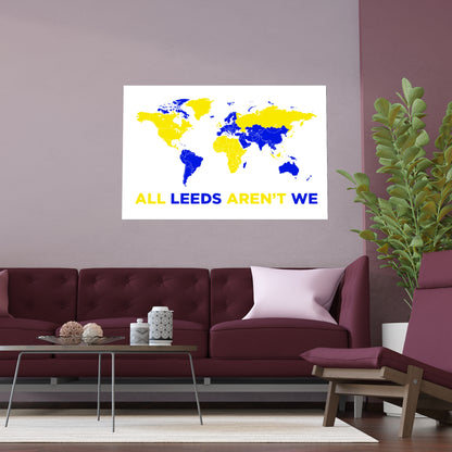 LUFC “All Leeds Aren’t We” Silk  Poster