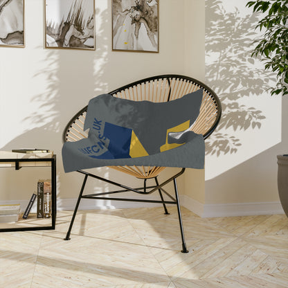 LUFC “LUFCNEWS.CO.UK” Velveteen  Sports Blanket: Official Fan Media  Design