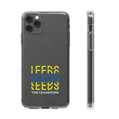 LUFC “LEEDS The Champions” Clear  Impact-Resistant Case