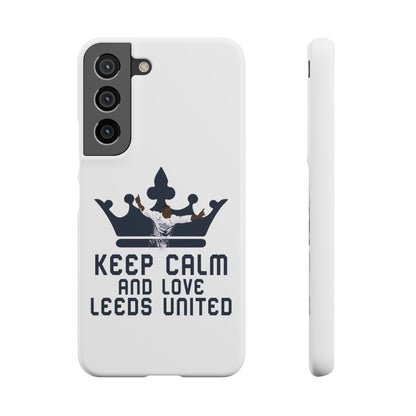 Funda para teléfono Snap - Mantenga la calma y ame al Leeds United