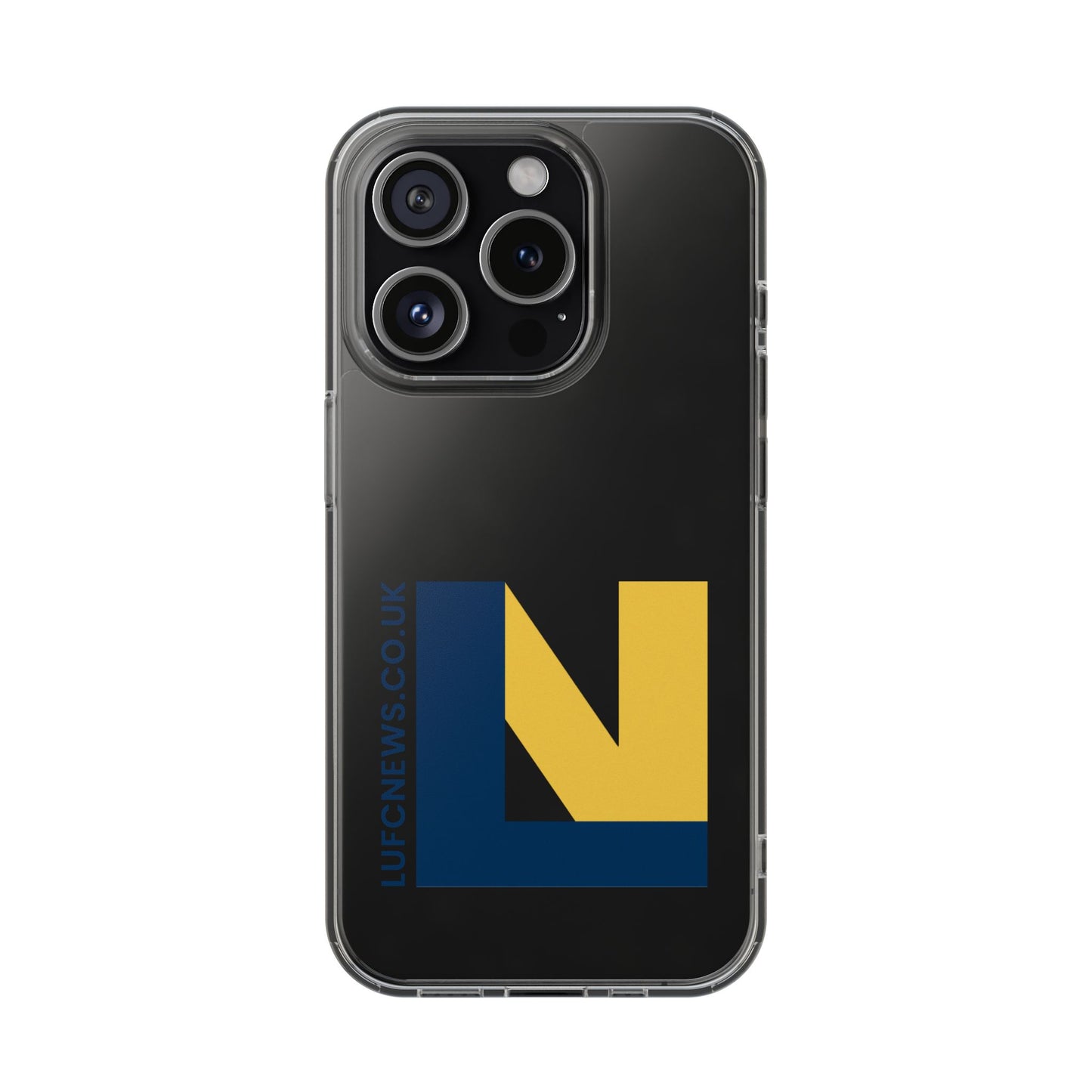 Leeds United “LUFCNEWS.CO.UK”  Clear Impact-Resistant Case