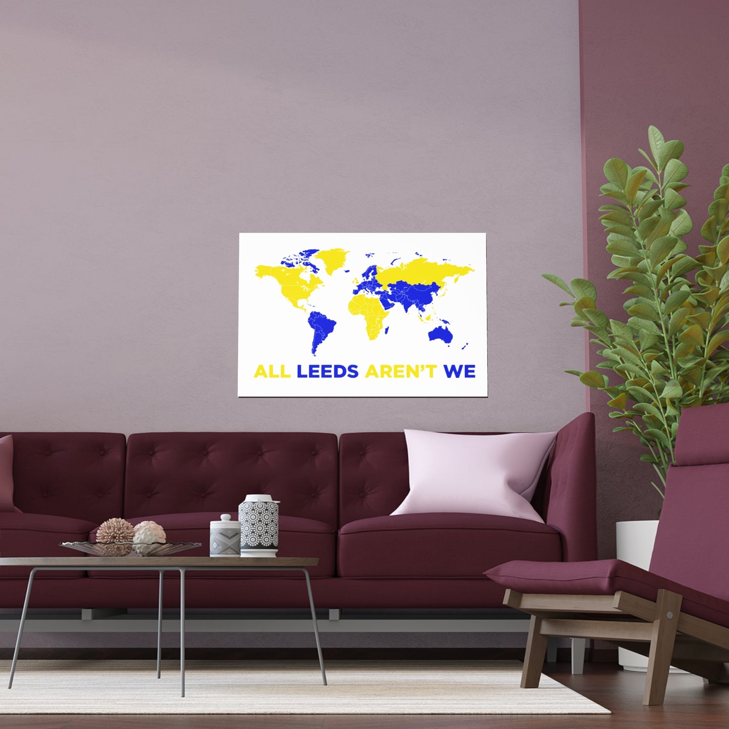LUFC “All Leeds Aren’t We” Silk  Poster