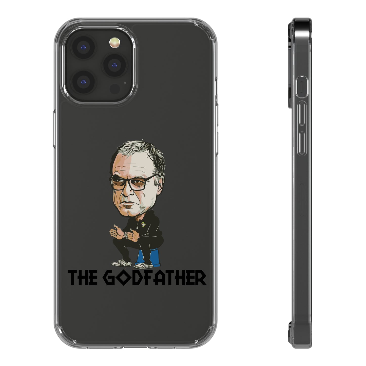 Clear Phone Case - Cartoon Bielsa the Godfather