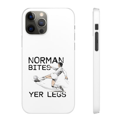 Leeds United Norman Bites "YER  LEGS" Snap Case