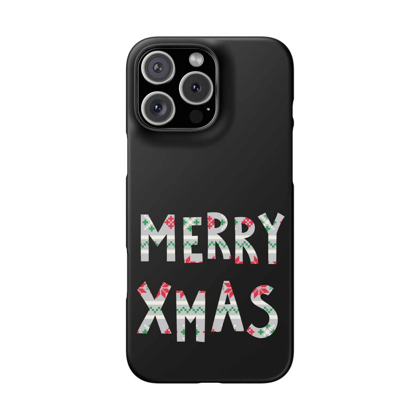 Leeds United "Merry Xmas" Red &  Green Emblem Snap Case: Christmas  Edition