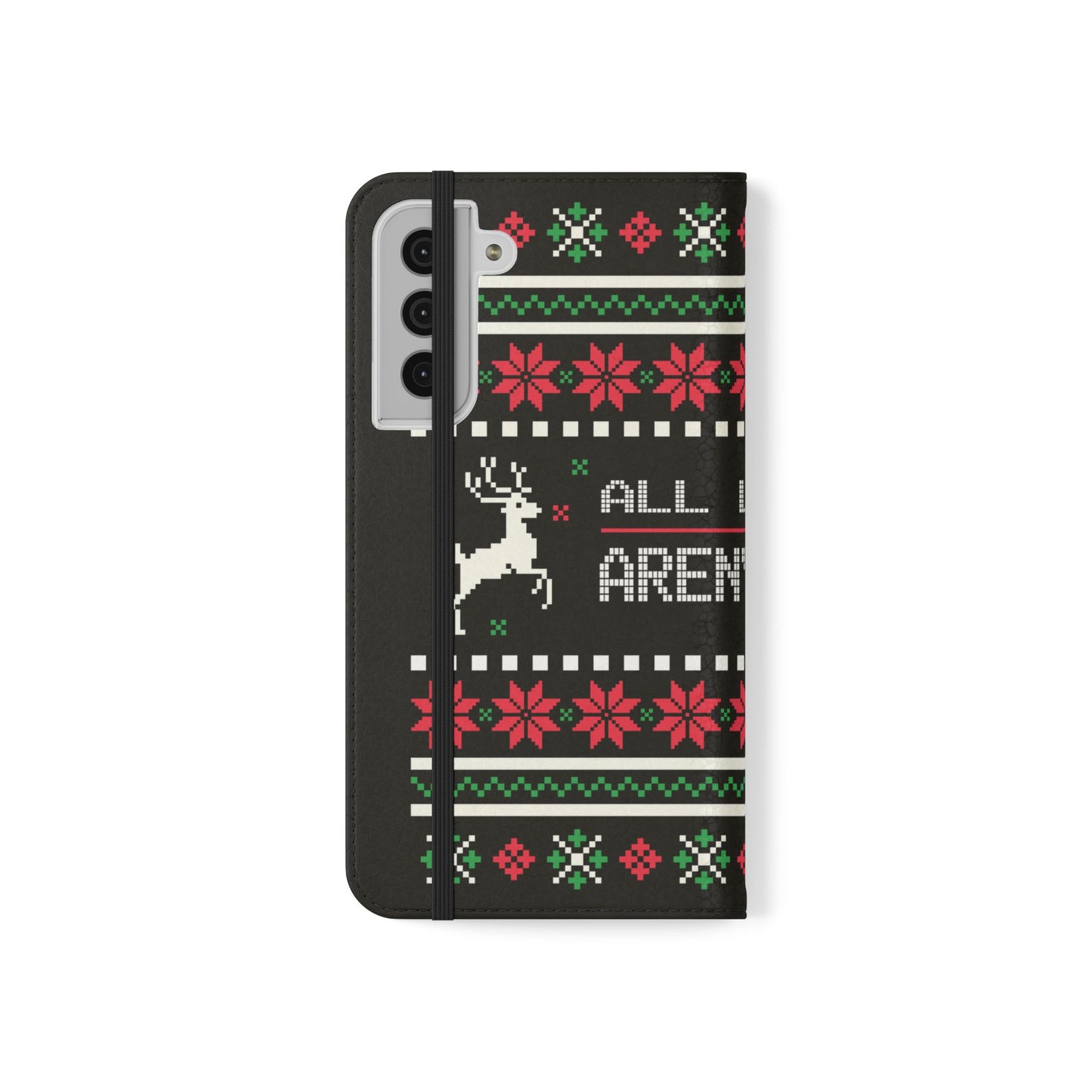 LUFC "All Leeds Aren't We" Flip Case  Phone Wallet: Christmas Edition