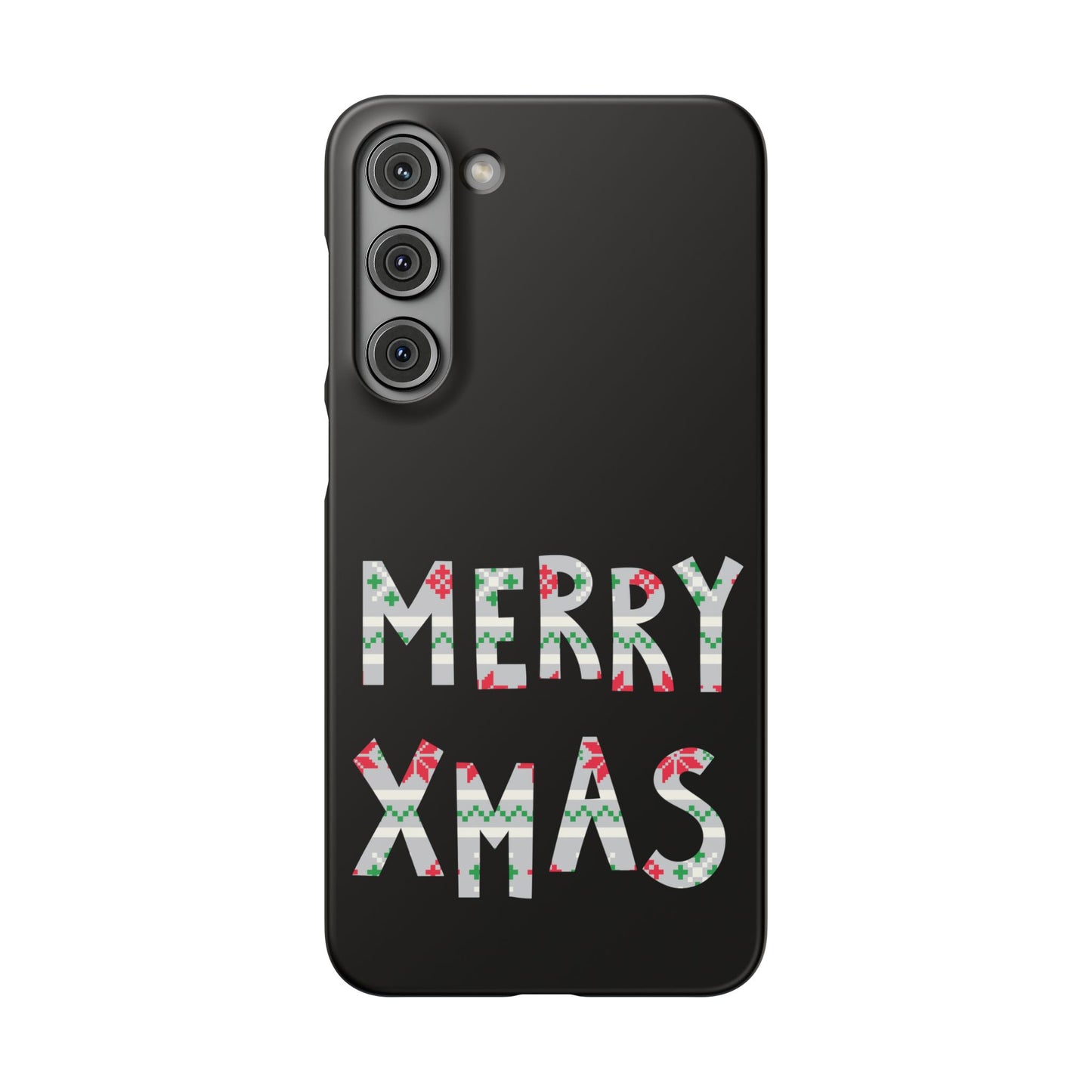 Leeds United "Merry Xmas" Red &  Green Emblem Snap Case: Christmas  Edition