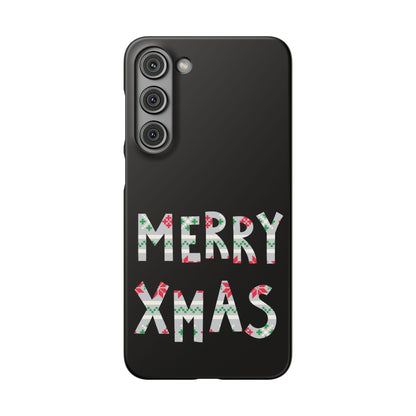Leeds United "Merry Xmas" Red &  Green Emblem Snap Case: Christmas  Edition