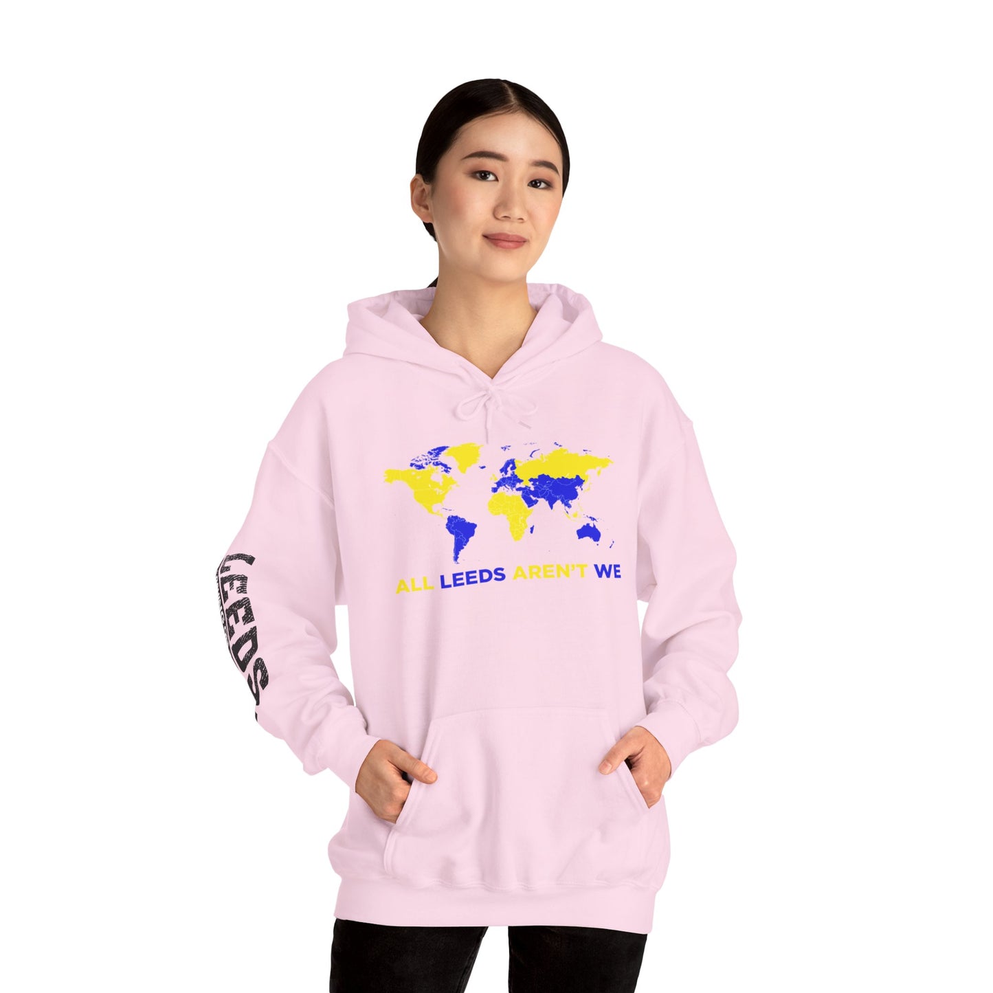 LUFC World Map Hoodie Heavy  Blend™ Unisex