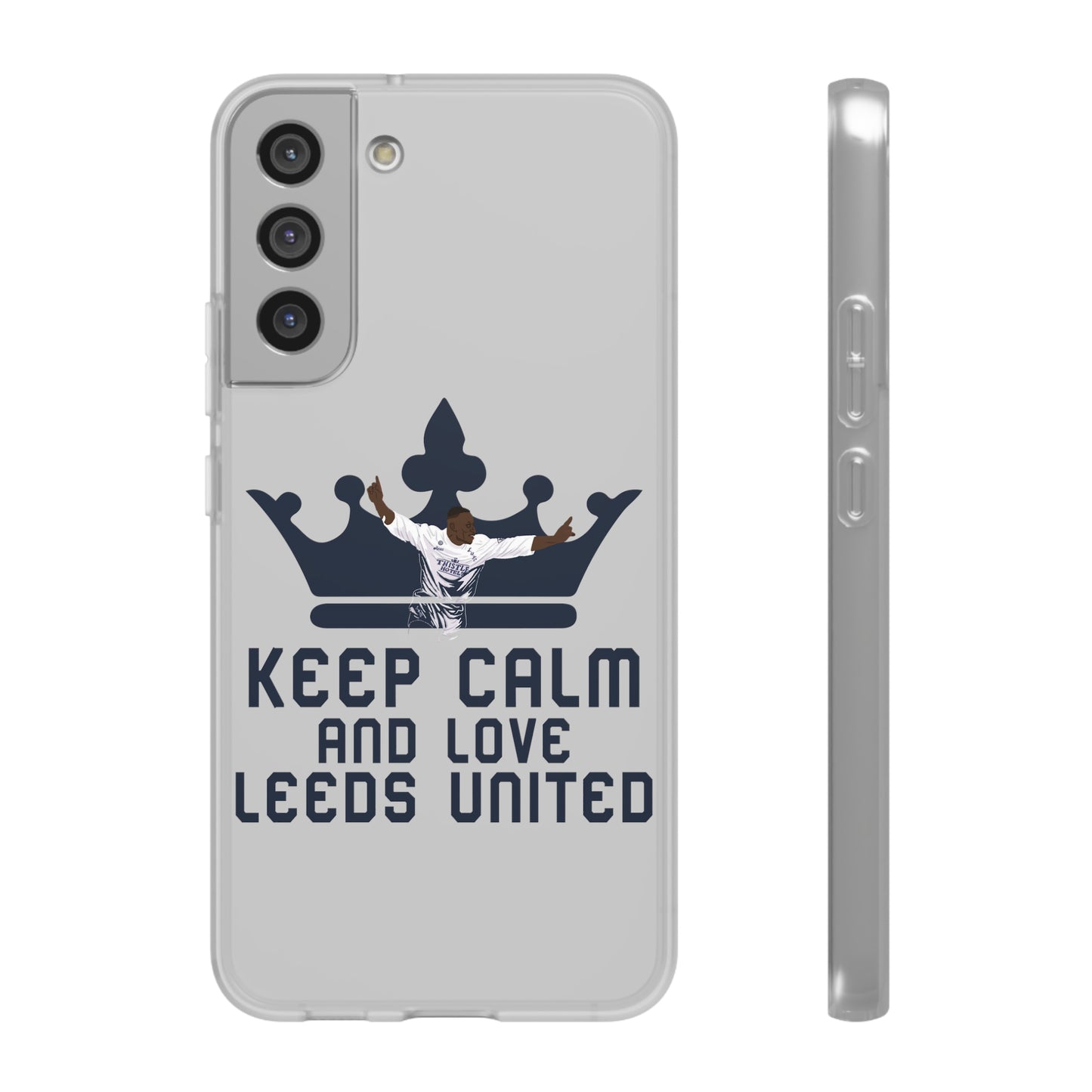 Funda flexible: mantén la calma y ama al Leeds United