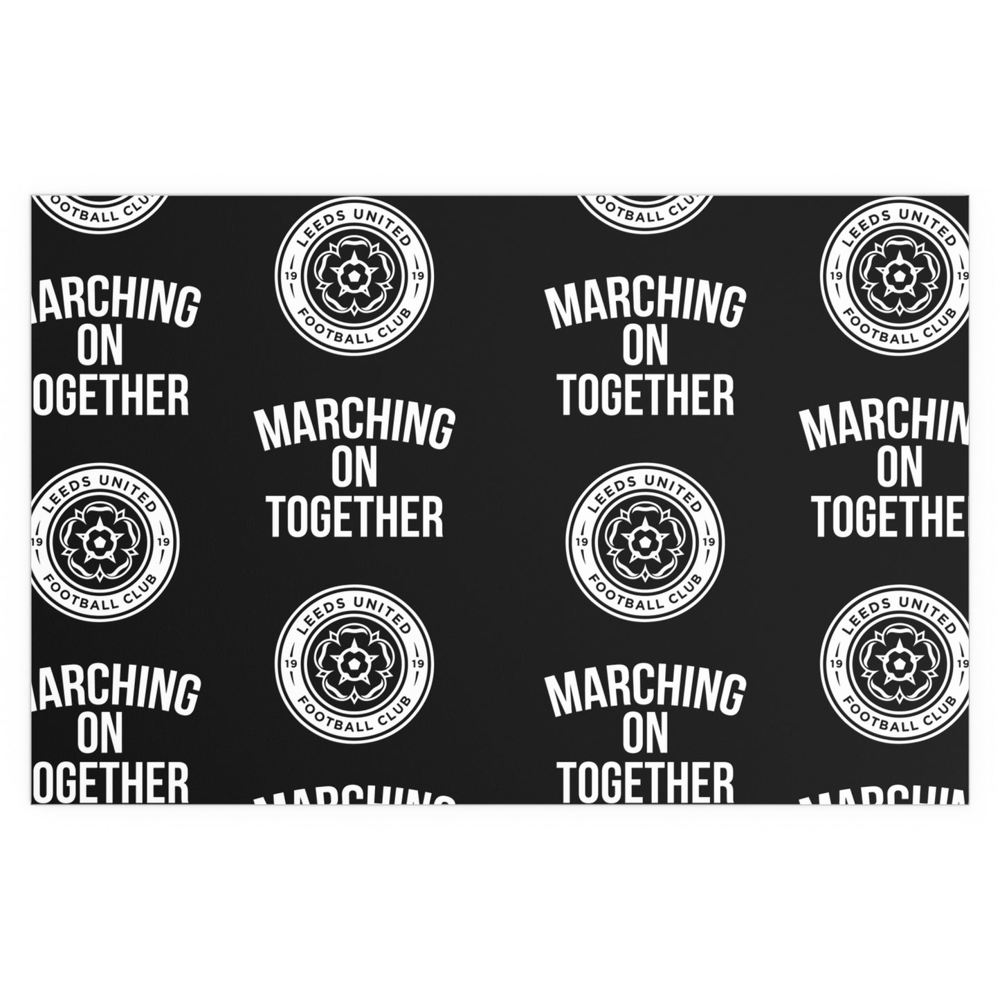 LUFC “Marching On Together” Silk  Poster